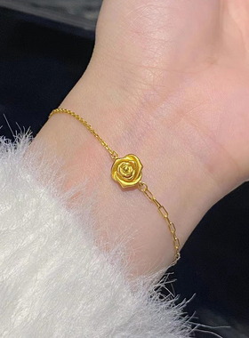 终身浪漫复古玫瑰花手链轻奢小众