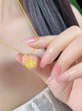 小花锁项链女轻奢小众设计