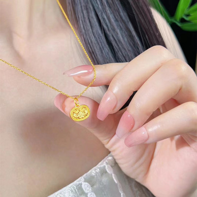 小花锁项链女轻奢小众设计