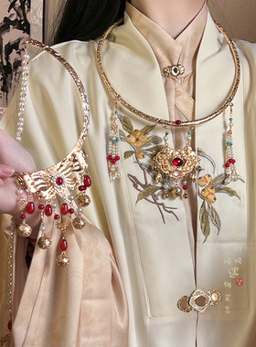 ［喜乐］古风平安锁璎珞背云流苏