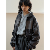 WHIMIN 进口高密尼龙防水复古运动夹克外套男女同款