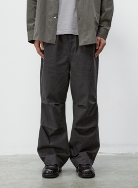 WHIMIN 平纹棉酵素水洗工装裤复古伞兵裤男女同款