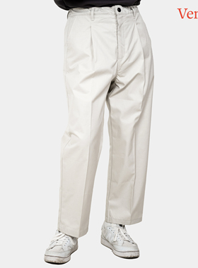 WHIMIN Ventile®60/2高密斜纹防水秋冬宽松直筒九分长裤男神裤
