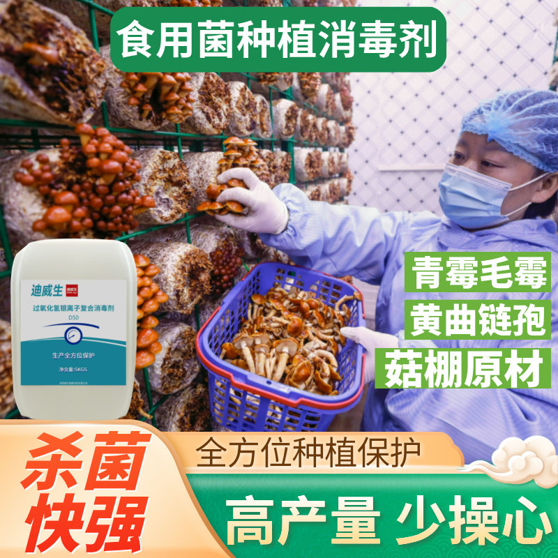 食用羊肚菌香平蘑菇种植包菇棚房车间环境杂菌链孢霉菌消毒杀菌剂