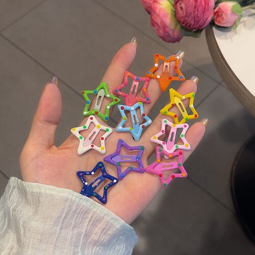 多巴胺星星刘海夹ins风