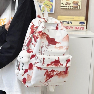 初中生书包超轻便双肩包大学生男款旅游包百搭高中生书包女大容量结实耐用高颜值防水耐脏2025新款专用双肩背