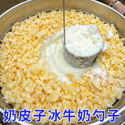 奶皮子冰牛奶专用商用保温桶长柄