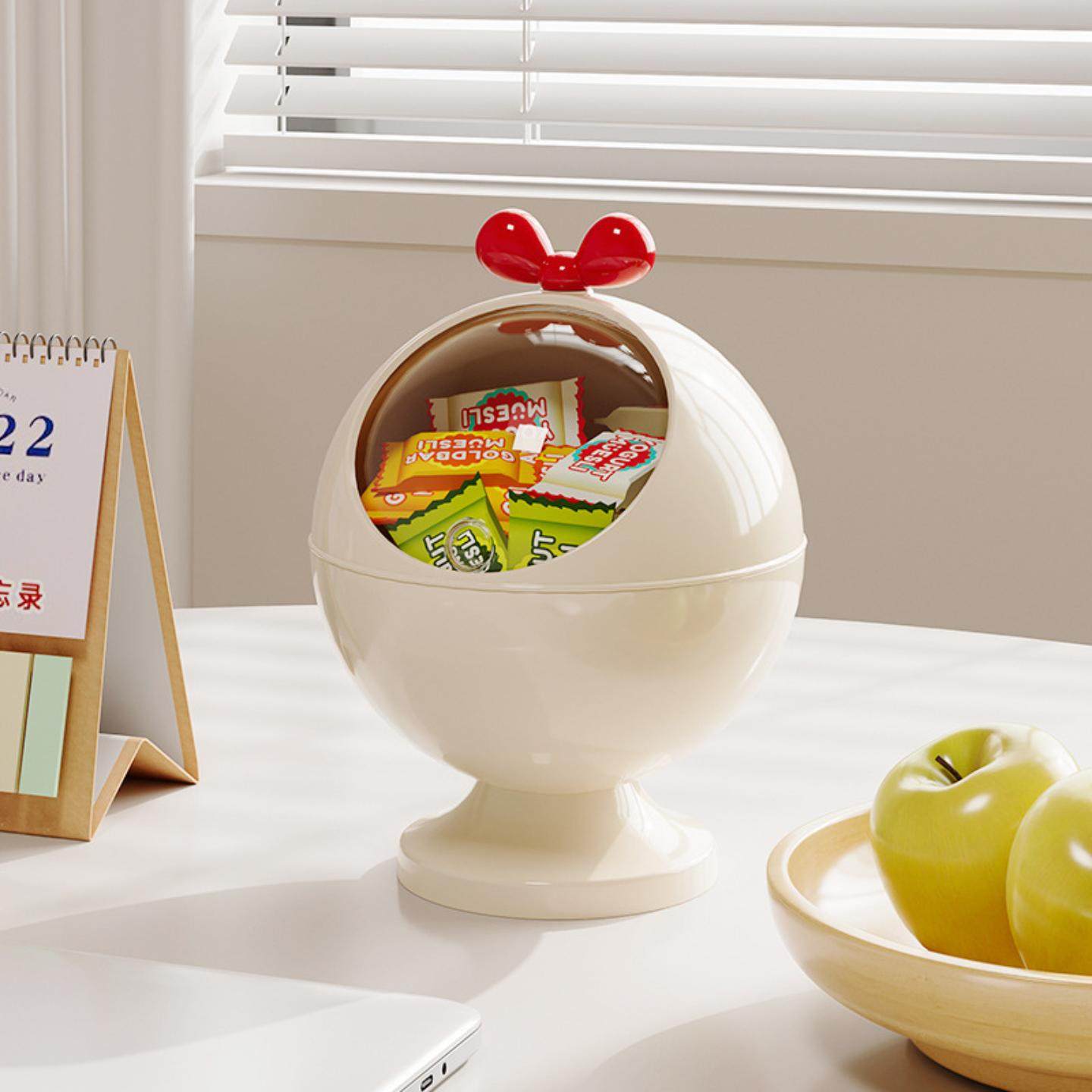 塑料收纳盒果盘家用客厅茶几2024新款奶油风大杂物零食桌面收纳桶,收纳整理,钥匙收纳盒,淘宝优惠券,粉丝福利购,淘宝优惠卷