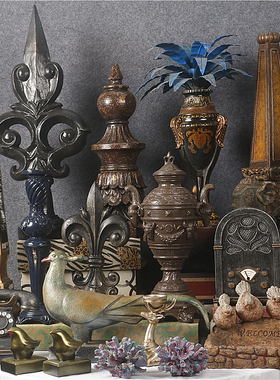 美式复古做旧树脂工艺品