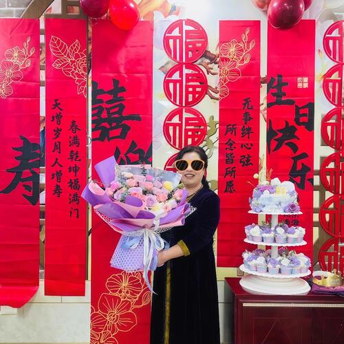 寿宴60-80岁背景墙条幅挂布装饰