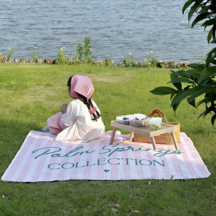 可爱柠檬野餐垫春游可折叠便高颜值防水露营携地垫ins风草地垫子