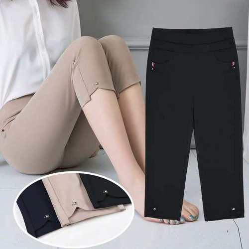 妈妈七分裤女夏季薄款中裤打底裤