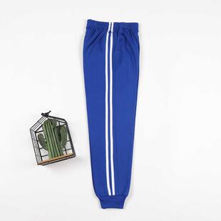 校服裤 宝蓝色校服裤 子两条杠小学生高中生三条杠春秋季