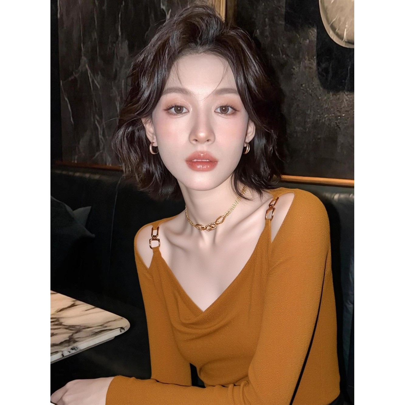 韩系氛围感早秋上衣小众设