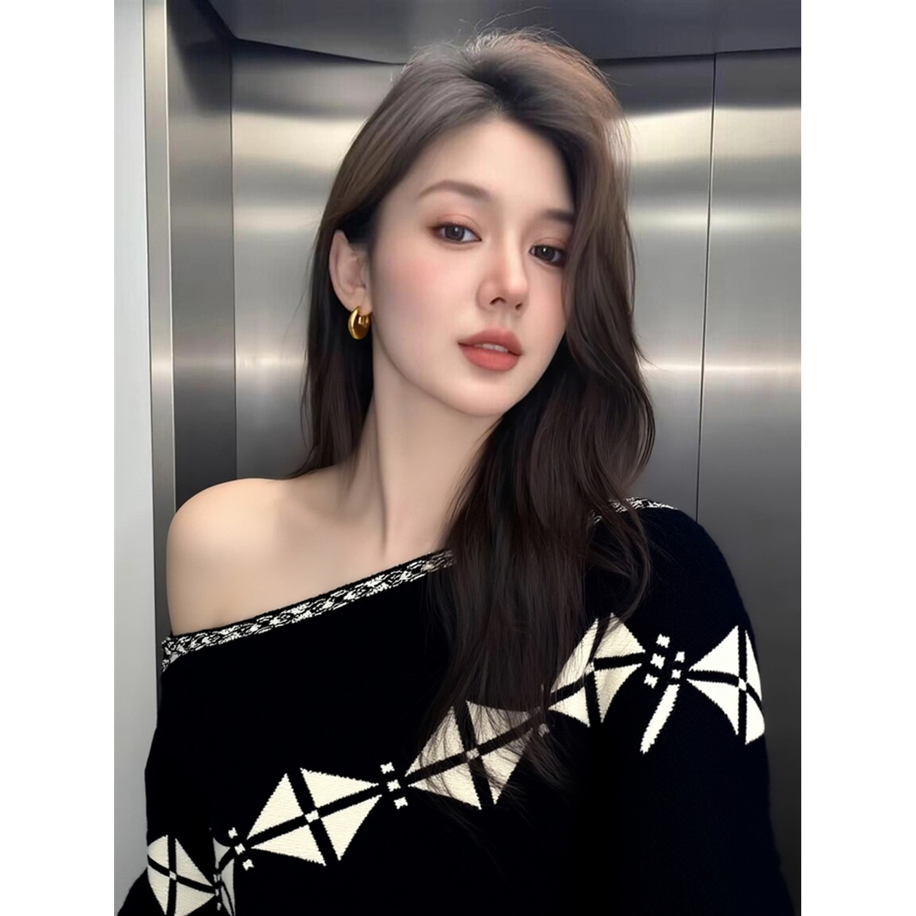 韩系氛围感早秋穿搭上衣小