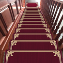 楼梯踏步垫免胶自粘家用防滑垫台阶贴欧式 中式 实木防滑地毯脚步垫