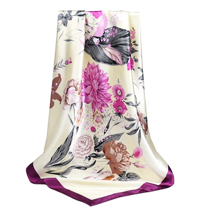 90CM小丝巾方巾围巾披肩两用女士春秋冬季新款洋气时尚搭配衬衫