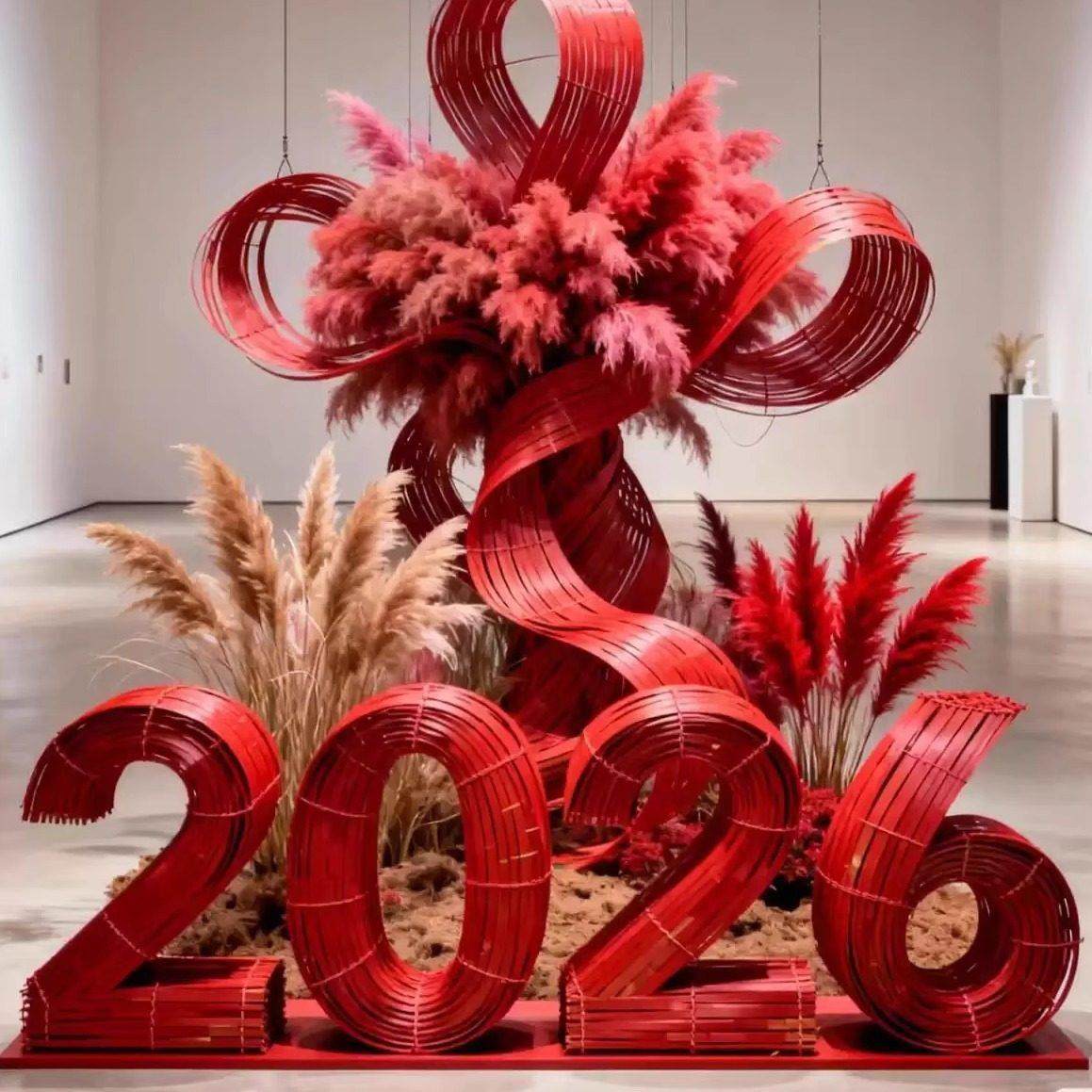 2026手工红色竹编中国福商场陈店铺橱窗酒店新年中美式氛围挂件,节庆用品/礼品,文化创意文具,淘宝优惠券,粉丝福利购,淘宝优惠卷