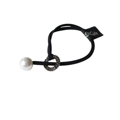 珍珠水钻皮筋女扎头日韩气质精致