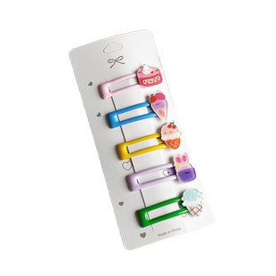 糖果色可爱发夹bb夹儿童边夹侧边刘海夹前额碎发夹头发小夹子头饰