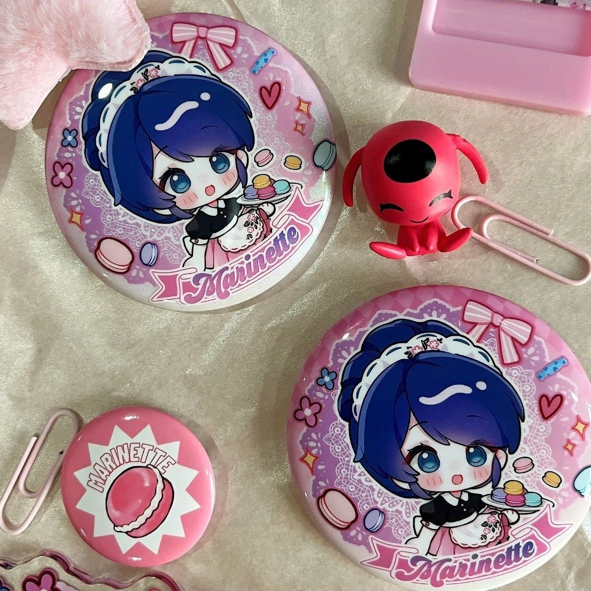 thumbnail for Ladybug Reddy Marina badge bar chirp fine glitter millet homemade decoration brooch periphery ornament gift laser