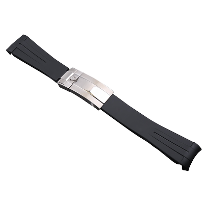 硅胶橡胶手表带配件适用于rolex劳力士迪通拿黑蓝绿水鬼游艇名仕