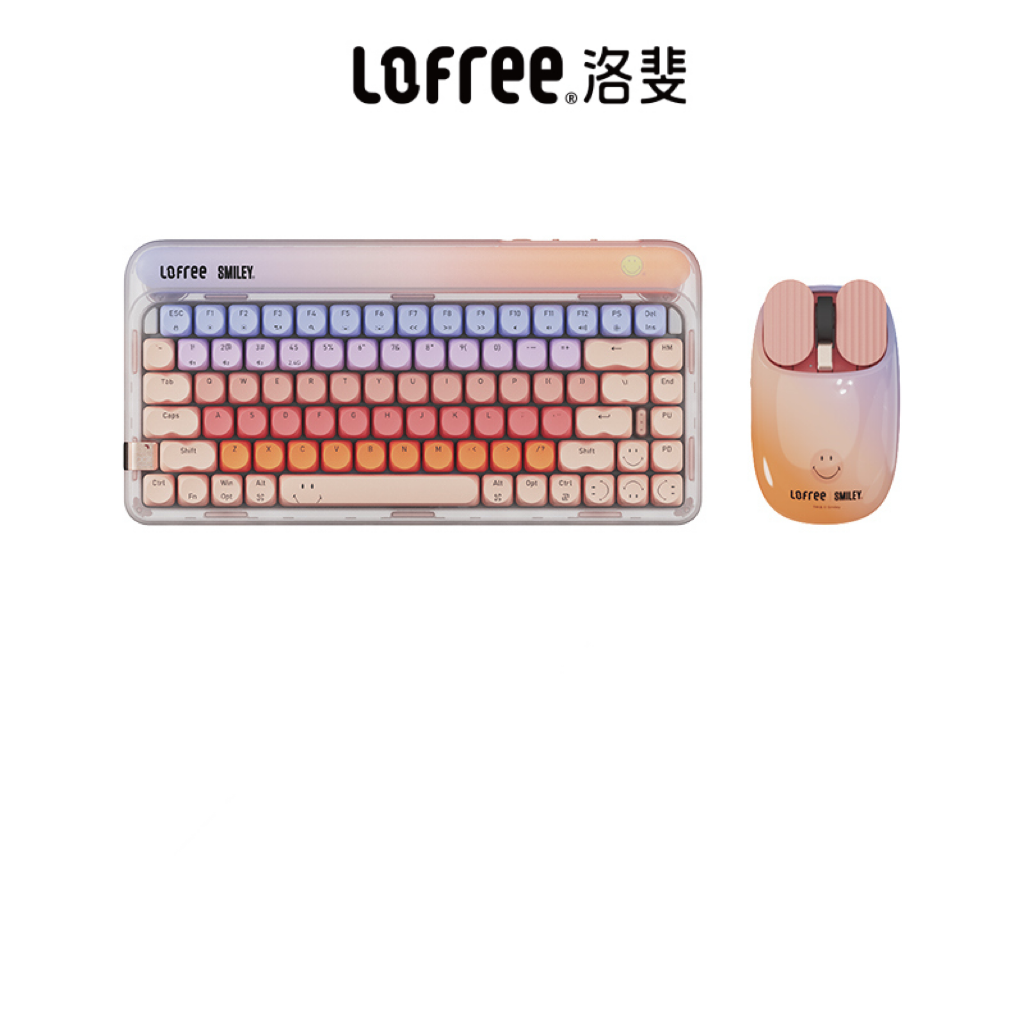 洛斐粉底液笑脸彩虹糖机械键盘