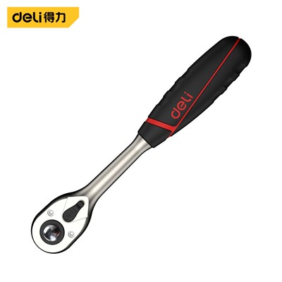 得力小快速棘轮扳手大飞荆棘套筒扳手中号72齿扳手DQ41802 42802