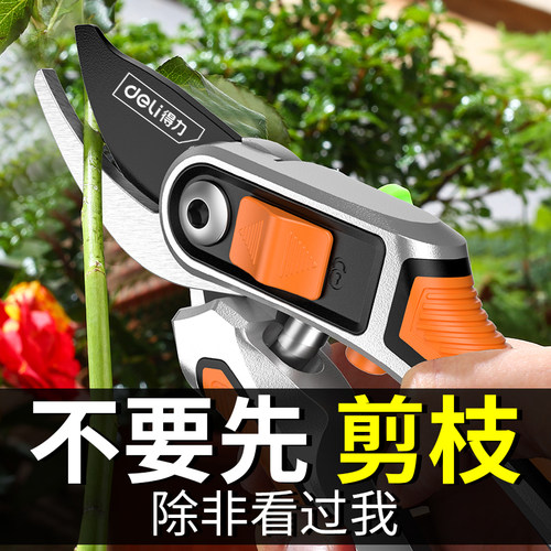 得力园艺修枝剪粗枝剪草坪剪