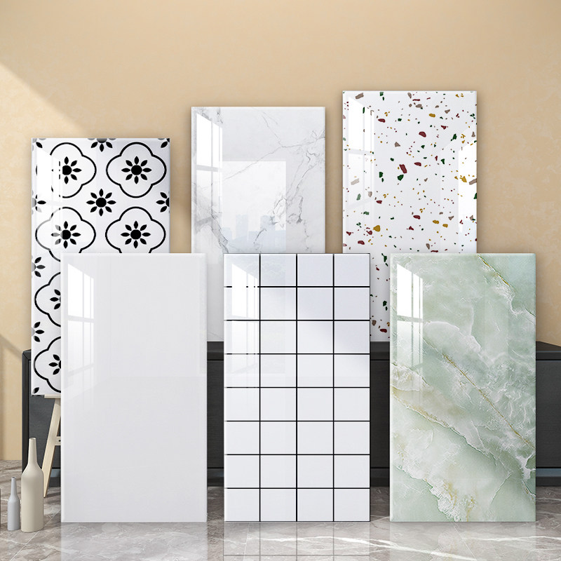 墙板大理石瓷砖贴纸翻新墙面装饰遮丑pvc防水防潮铝塑板自粘墙贴
