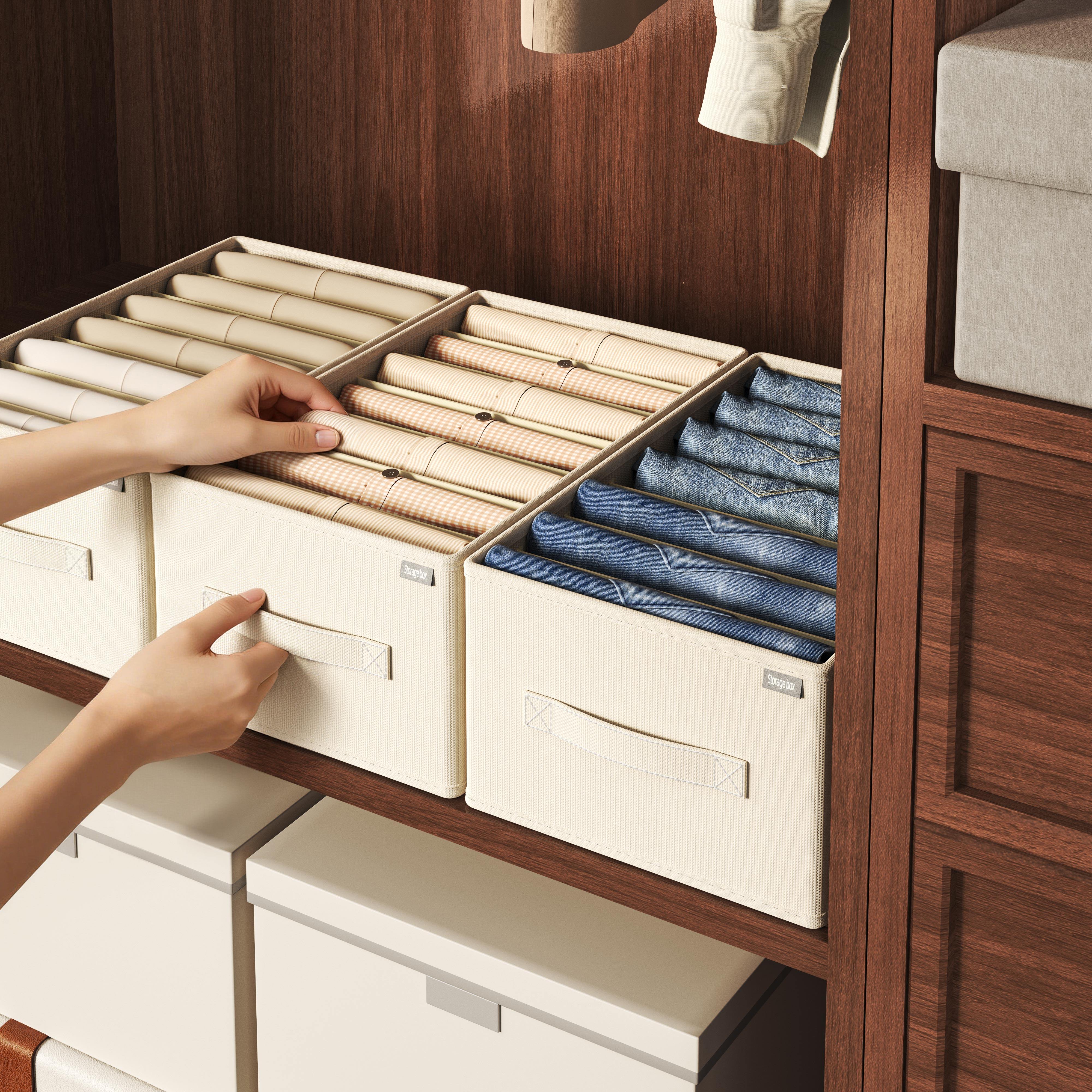 内衣收纳盒长方形抽屉式分隔大容量可折叠内裤袜子衣物专用整理盒,收纳整理,收纳箱,淘宝优惠券,粉丝福利购,淘宝优惠卷