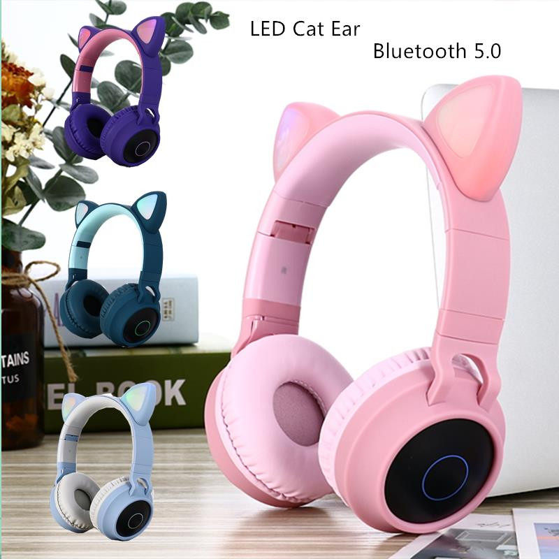 LED Cat Ear Noise Cancelling Headphones Blue5.0 Headset在类目 影音电器, 耳机/耳麦中 - 来自Buy2taobao.com提供专业的淘宝代购服务