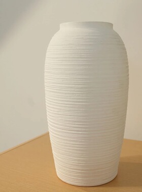 白色陶瓷花瓶 韩式花瓶仿真花花瓶 餐桌花花瓶 （可水培）