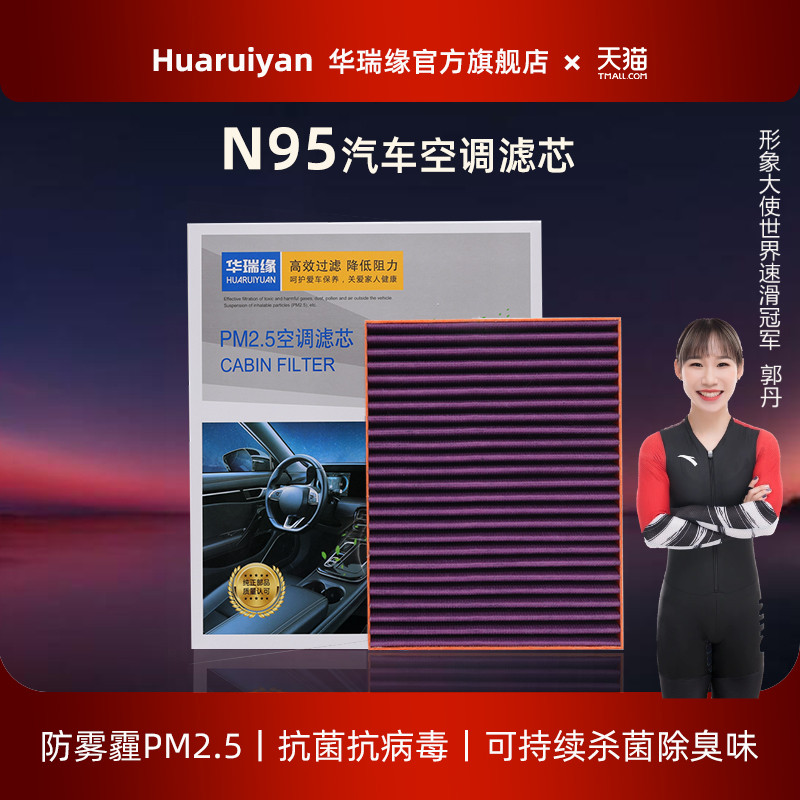 CN95空调滤芯抗菌过滤PM2.5