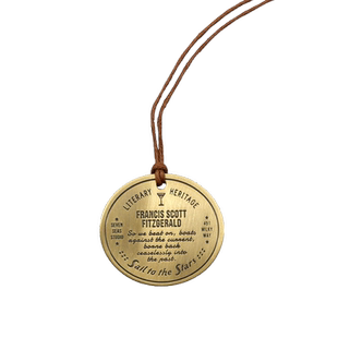 黄铜纪念牌 菲茨杰拉德|了不起的盖茨比|黄铜挂饰书签|生日礼物手帐作家周边纪念品|上海译文出版社七海制造局七海之星