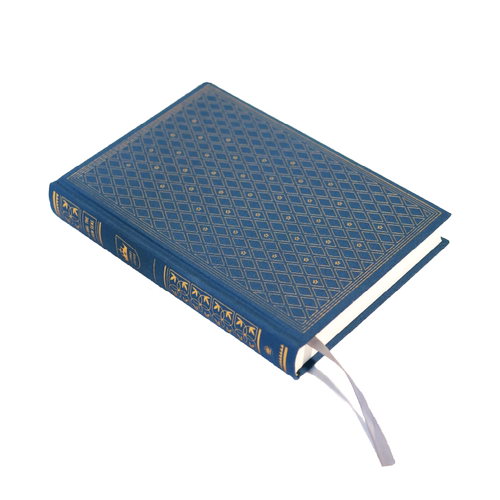 世界珍藏笔记本 蓝绒金｜A5烫金布面精装 ｜100g超厚9mm横线内页｜生日新年礼物手帐日记｜世界文学名著珍藏本复刻｜译文七海制造