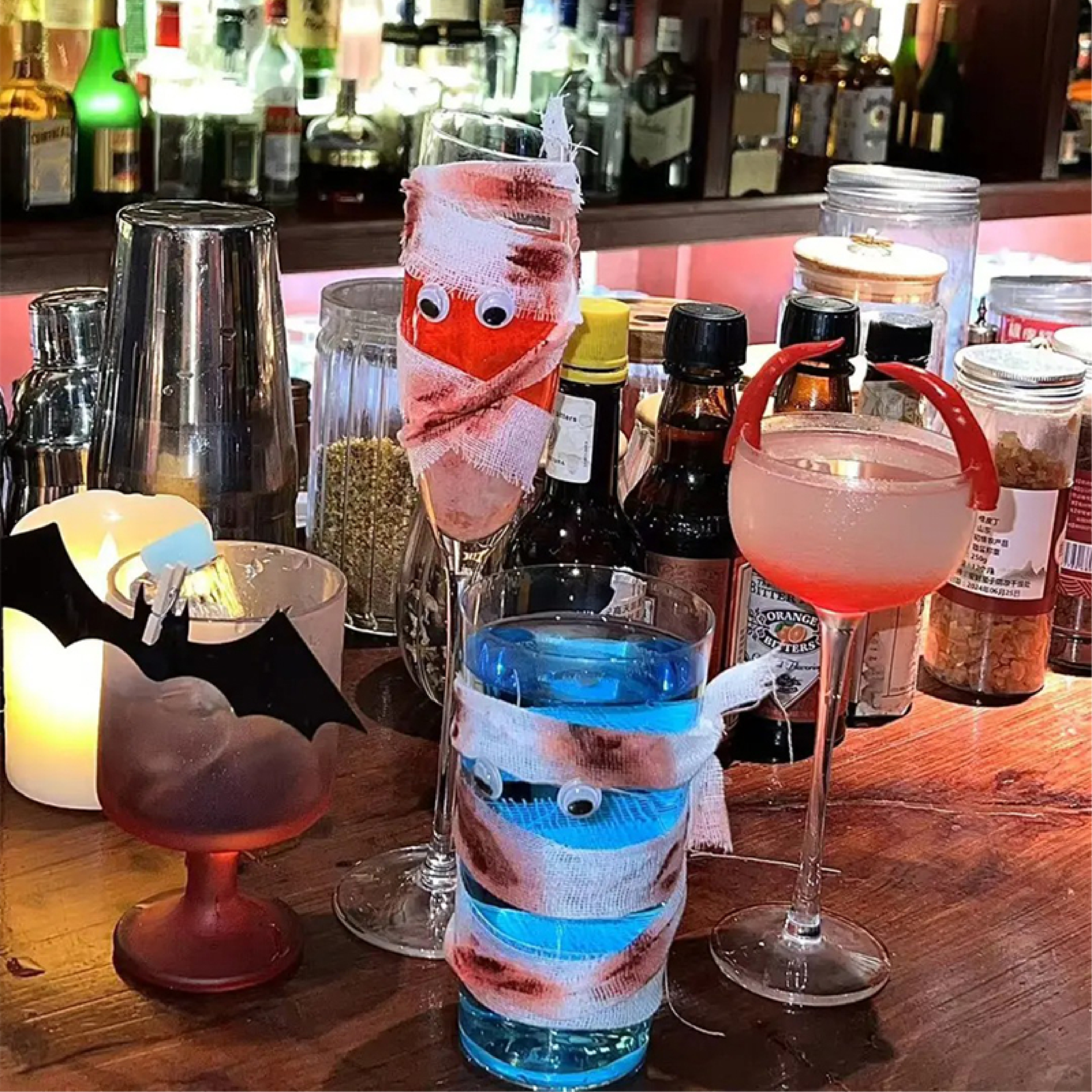 创意万圣节主题diy鸡尾酒杯