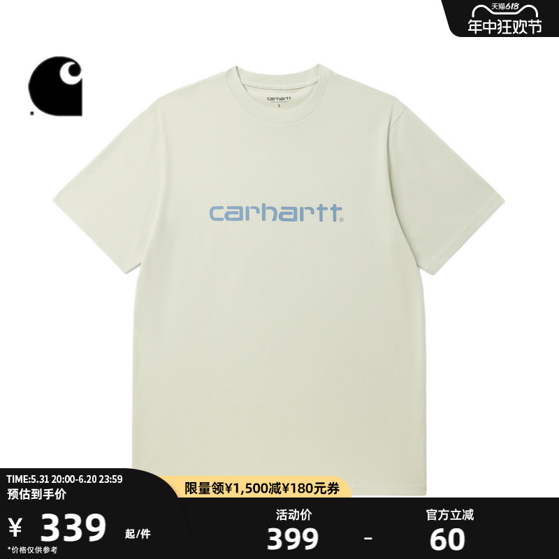 Carhartt WIP短袖T恤男装春季新品经典LOGO字母印花卡哈特031047M 男装 T恤 原图主图