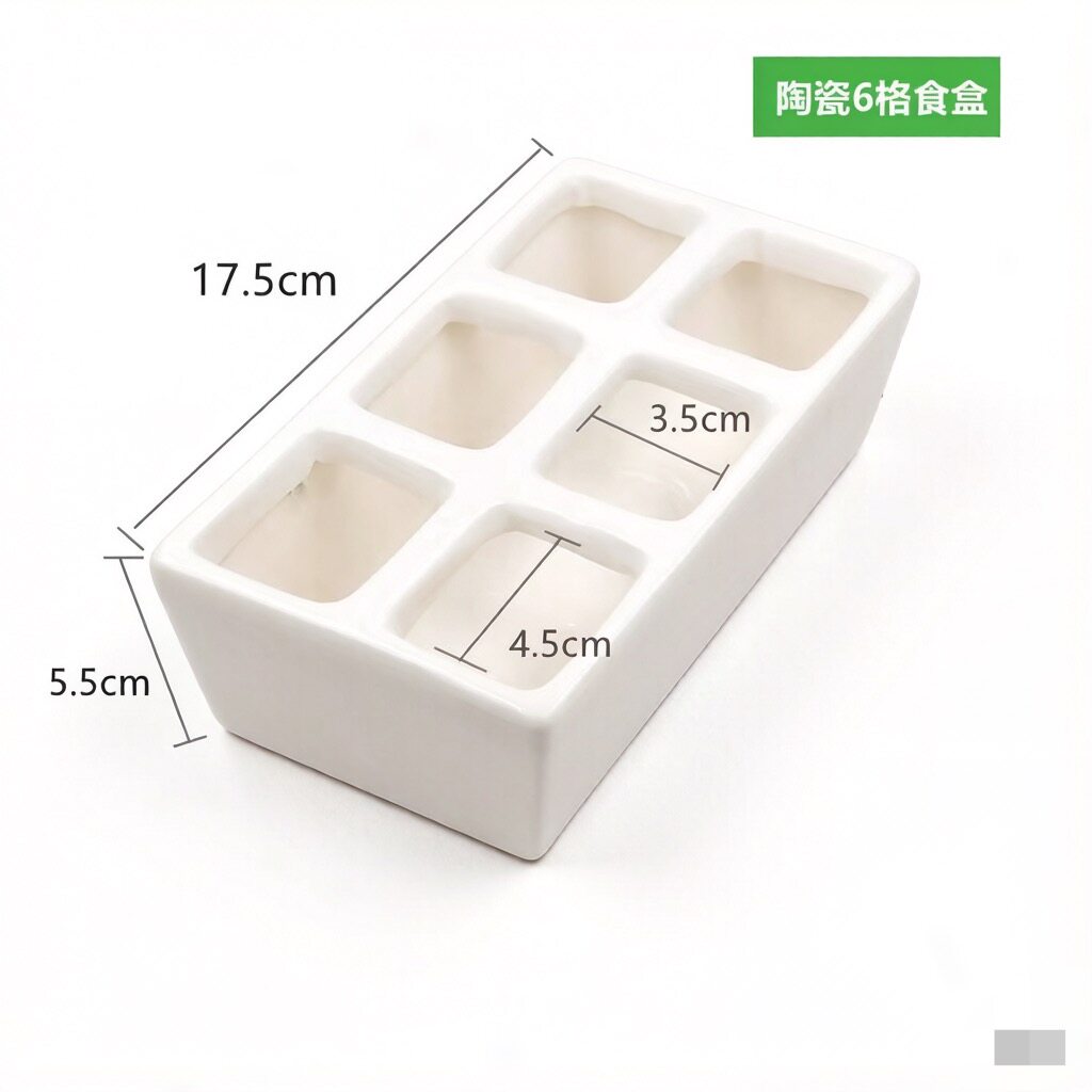 鹦鹉喂食器陶瓷六格食盒牡丹玄凤小太阳金太阳和尚鹦鹉防撒食盒