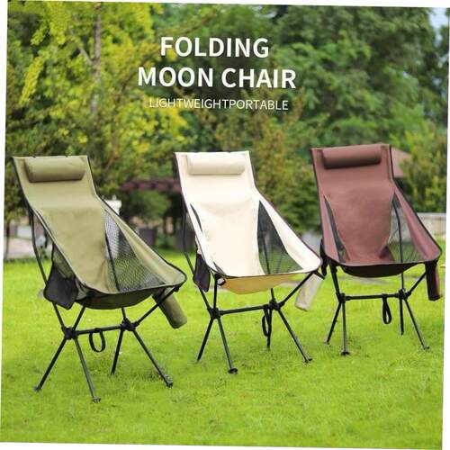 Ultralight Folding Moon Chairs Outdoor Camping Chair Removab