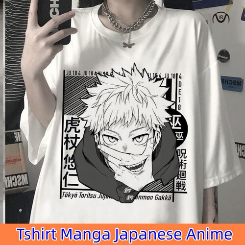 Tshirt Manga Japanese Anime Jujutsu Kaisen T Shirt Men gojo
