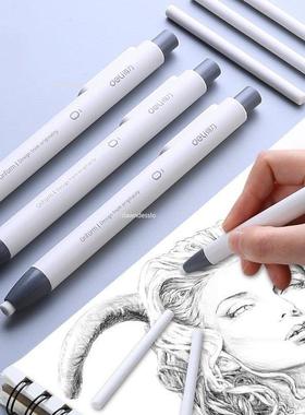Press Retractable Pencil Eraser Correction Supplies Automati