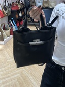 FFOOOO新款 韩国女包郑丽媛同款 头层油蜡单肩斜挎包链条ins水桶包