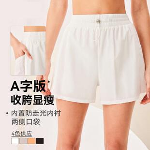 Sports shorts for women, anti glare yoga pants, breathable