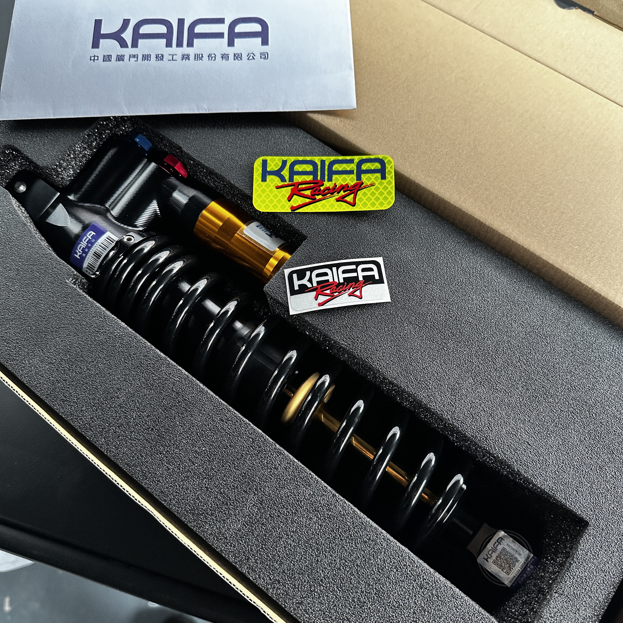 台湾KAIFA标致姜戈150氮气阻尼可调后减震/前减震芯