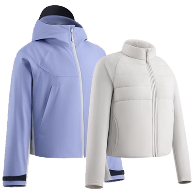 蕉下女气绒冲锋衣LS19524户外可拆三合一进藏登山服防水防风外套