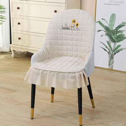 弧形椅子套罩新款椅套家用餐椅套轻奢座椅套餐厅餐桌扶手座椅套Z1