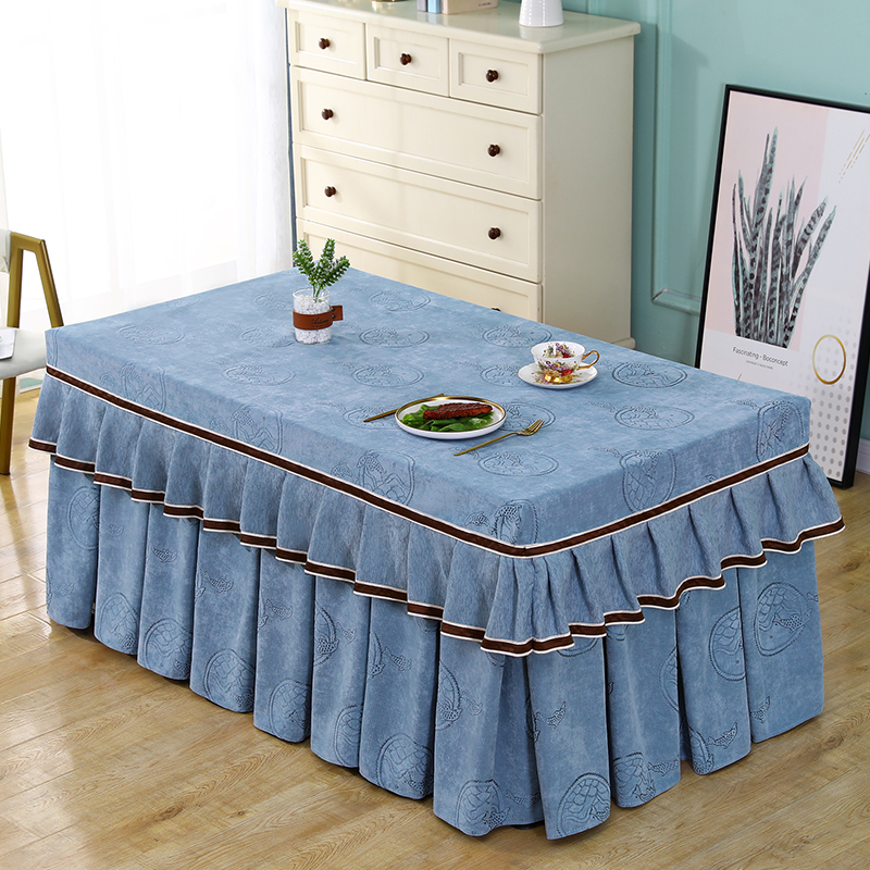 2023新款烤火罩套长方形防尘电炉罩取暖桌套茶几桌布电暖炉套裙