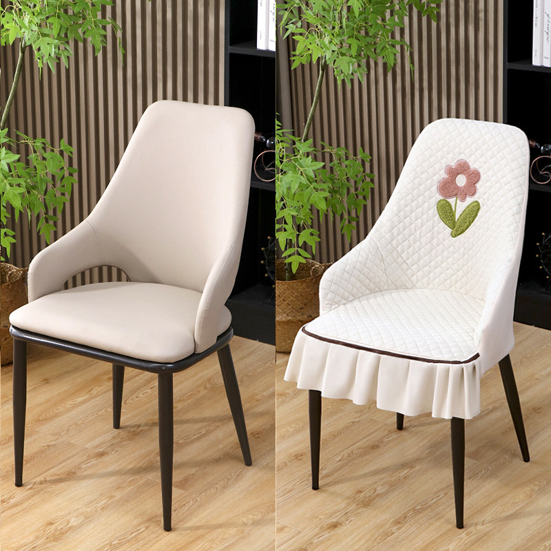 椅子套罩通用简约异形靠背一体家用凳子套罩?椅垫坐套餐桌餐椅套