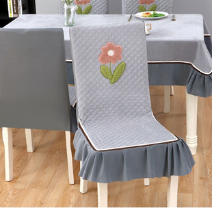 餐桌餐椅套新款 实木椅子套罩四季 家用椅套防滑一体凳子座椅保护套